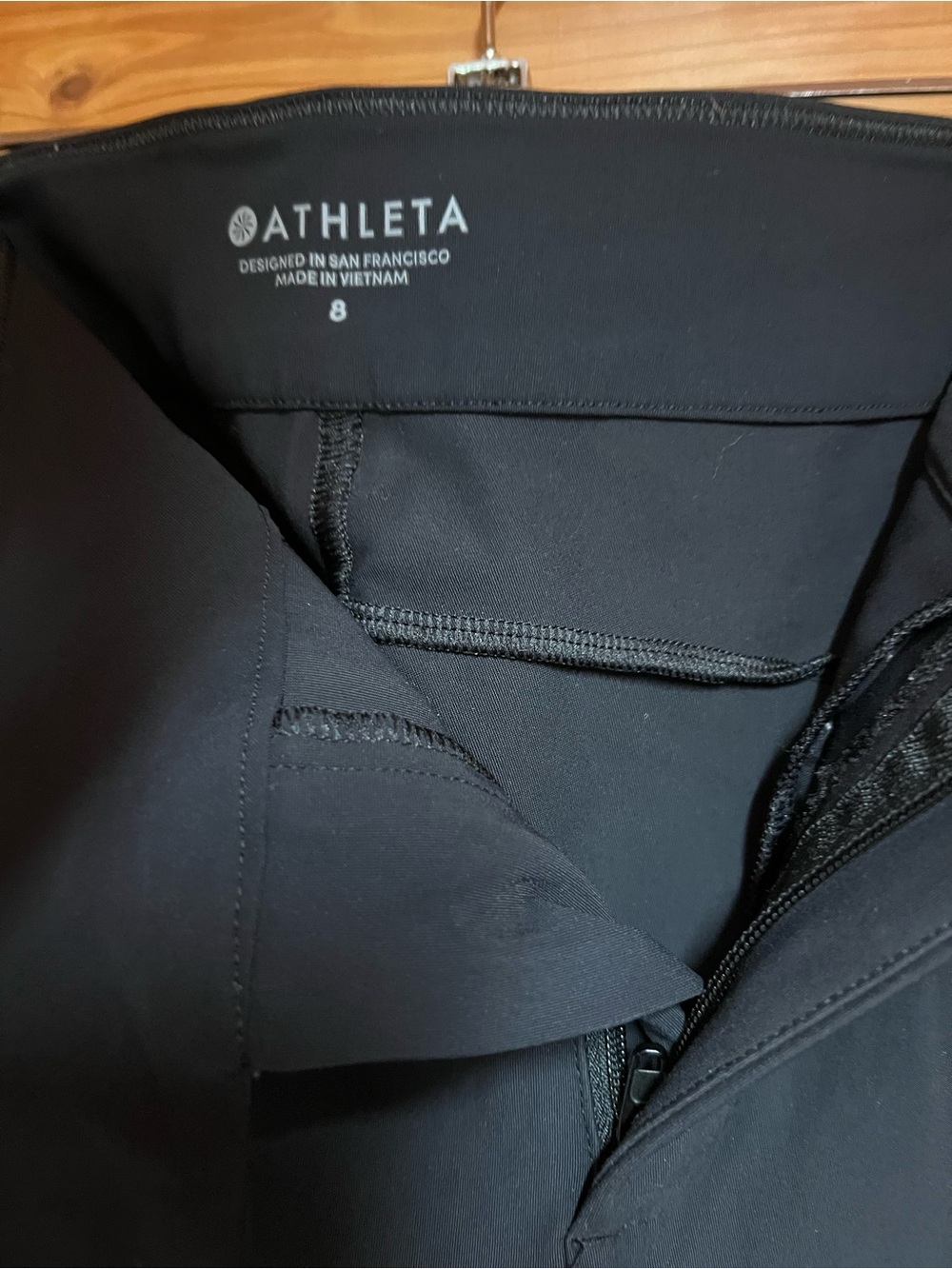 Athleta Black Performance Jacket with Zip Front